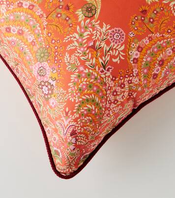 Floral cotton jacquard cushion | Etro