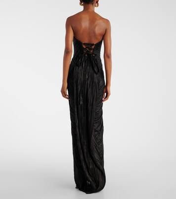 Abito lungo Jasleen in tulle di seta | Maria Lucia Hohan