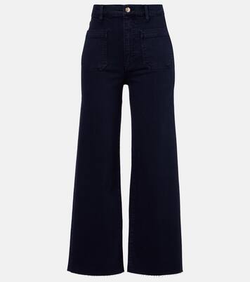 Anchor high-rise ankle wide-leg jeans  | Frame
