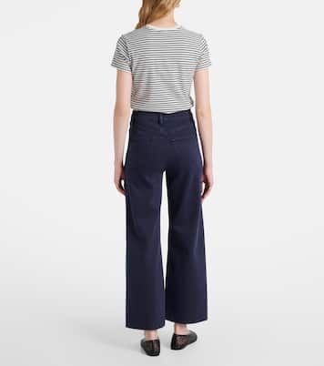 Anchor high-rise ankle wide-leg jeans  | Frame