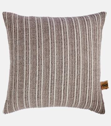 Gurghi striped wool and cotton cushion | The House of Lyria