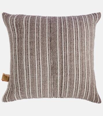Gurghi striped wool and cotton cushion | The House of Lyria