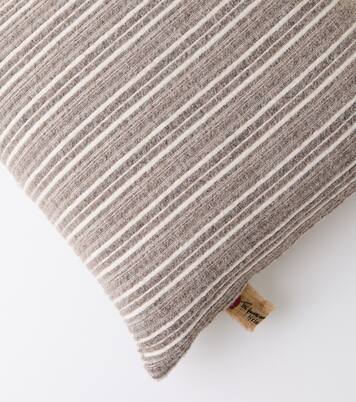 Gurghi striped wool and cotton cushion | The House of Lyria