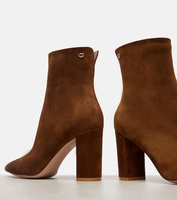 Lyell 85 suede ankle boots | Gianvito Rossi