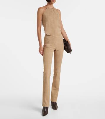 Pantalon évasé JP Long en daim | Stouls