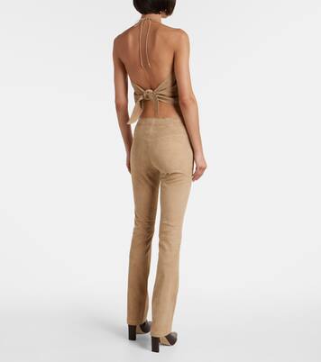 Pantalon évasé JP Long en daim | Stouls