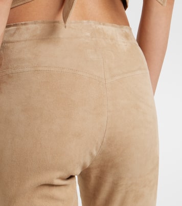 Pantalon évasé JP Long en daim | Stouls