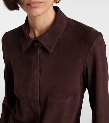 Robe chemise Geraldine en daim | Stouls