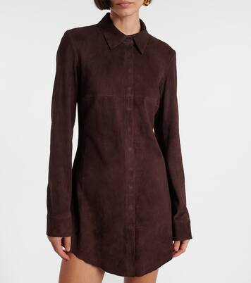 Robe chemise Geraldine en daim | Stouls