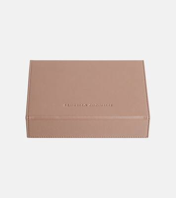 Leather playing card set and case | Brunello Cucinelli