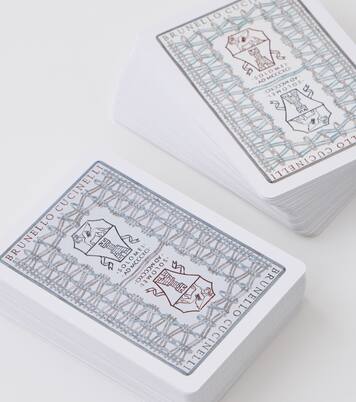 Leather playing card set and case | Brunello Cucinelli