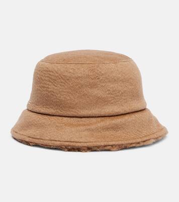Reversible camel hair bucket hat | Max Mara