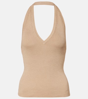 Top Ivey de seda con cuello halter | Nili Lotan