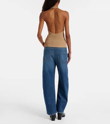 Top Ivey de seda con cuello halter | Nili Lotan