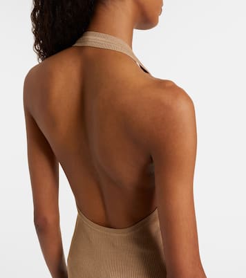 Top Ivey de seda con cuello halter | Nili Lotan