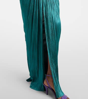 Robe bustier longue Caly en soie | Maria Lucia Hohan