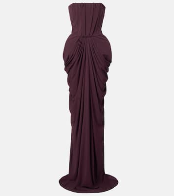Strapless crêpe jersey gown | Stella McCartney