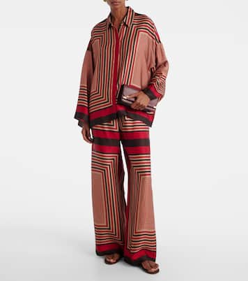 Cora printed oversized shirt | Faithfull