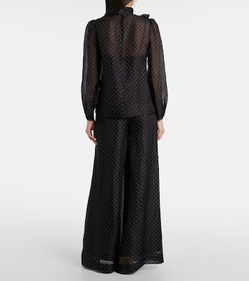 Blusa in lino e seta a pois | Zimmermann