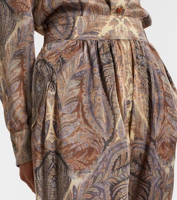 Hypnotic paisley silk tapered pants | Zimmermann
