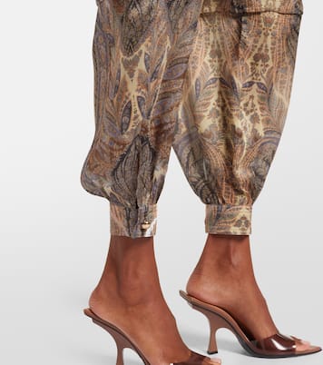 Hypnotic paisley silk tapered pants | Zimmermann
