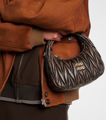 Wander Small matelassé leather tote bag | Miu Miu