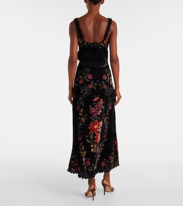 Maxirock aus Samt | Farm Rio