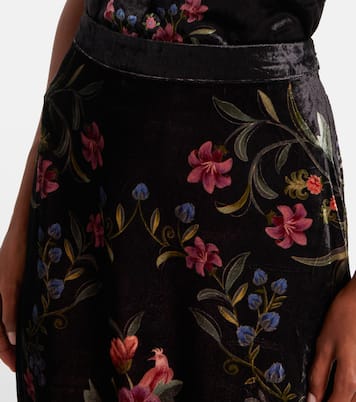 Maxirock aus Samt | Farm Rio