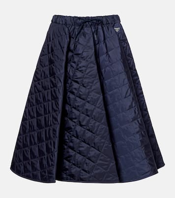 Re-Nylon quilted midi skirt | Prada
