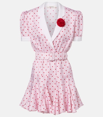 Bedrucktes Minikleid aus Seiden-Twill | Rodarte