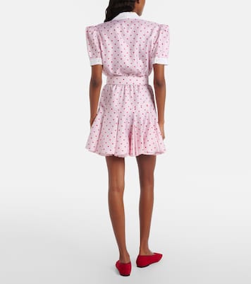 Bedrucktes Minikleid aus Seiden-Twill | Rodarte