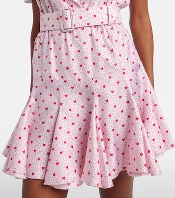 Bedrucktes Minikleid aus Seiden-Twill | Rodarte