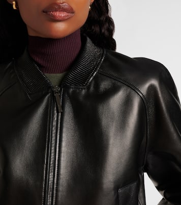 Quinn leather bomber jacket | Joseph