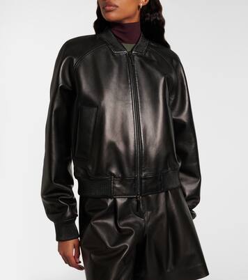 Quinn leather bomber jacket | Joseph