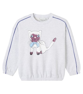 Siamese printed cotton sweatshirt | Mini Rodini