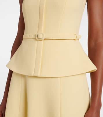 Robe midi en crêpe de laine | Roland Mouret