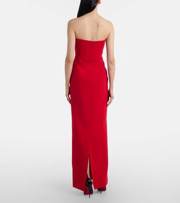Noa bow-detail strapless gown | The New Arrivals Ilkyaz Ozel