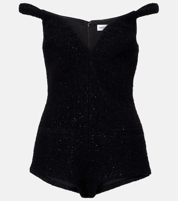 Off-shoulder romper | Self-Portrait