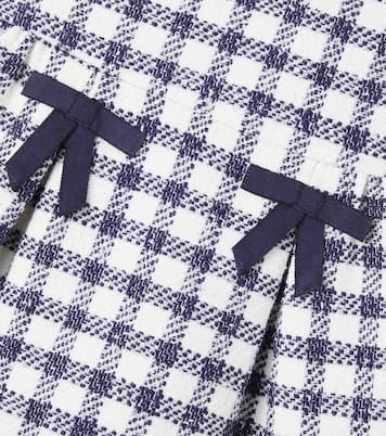 Robe en bouclé à carreaux | Self-Portrait Kids