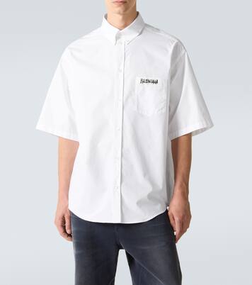 Masking Tape cotton poplin shirt | Balenciaga