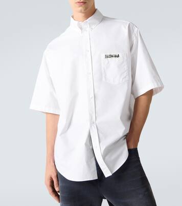 Masking Tape cotton poplin shirt | Balenciaga