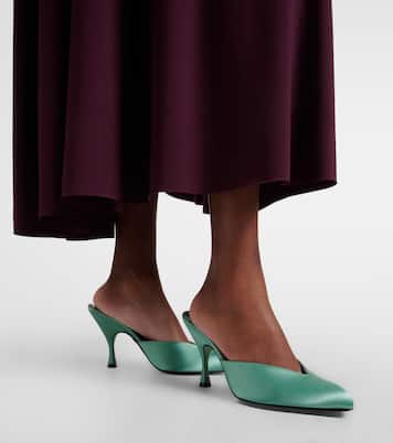 Sitting Pretty 95 satin mules | Herbert Levine