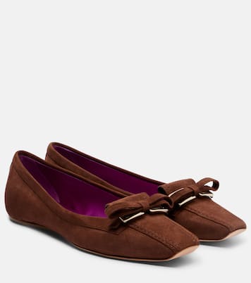 Trompette suede ballet flats | Roger Vivier