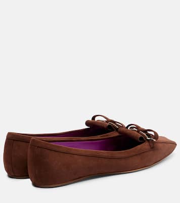 Trompette suede ballet flats | Roger Vivier