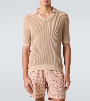 Rino cotton and cashmere polo shirt | Frescobol Carioca