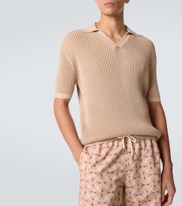 Rino cotton and cashmere polo shirt | Frescobol Carioca