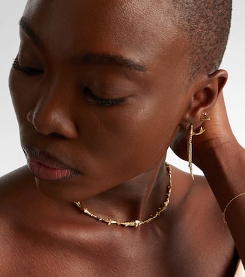 Marlin Gm 9kt gold single earring with diamonds | Yvonne Léon