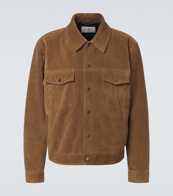Giacca blouson in suede | Saint Laurent