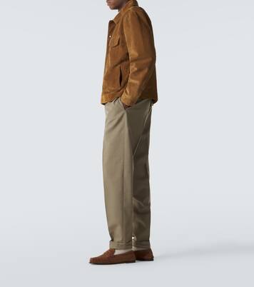 Giacca blouson in suede | Saint Laurent