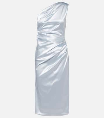 Robe de cocktail asymétrique en satin | Dolce&Gabbana